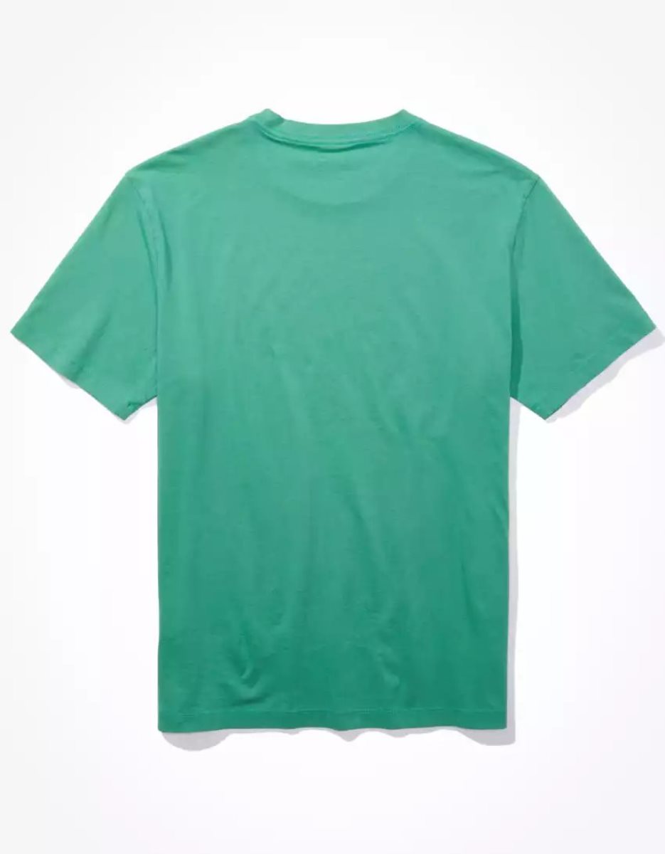 T Shirts American Eagle AE Super Soft Legend Vert Homme | UBX-01024162